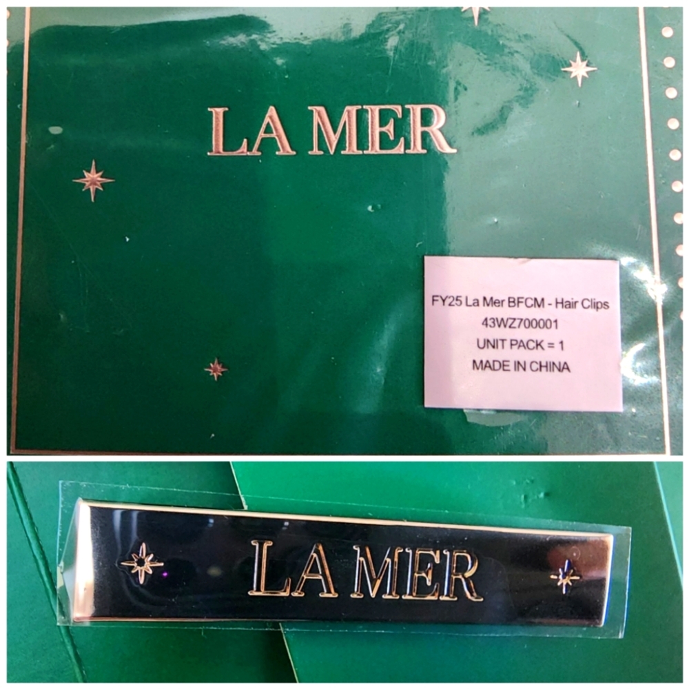 La Mer Hair Clips NIB